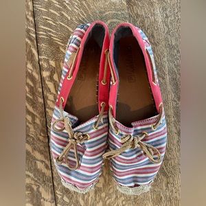 Sperry striped nautical espadrille women’s shoes size 71/2